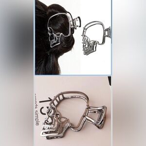 Silver Hair Claw Clip